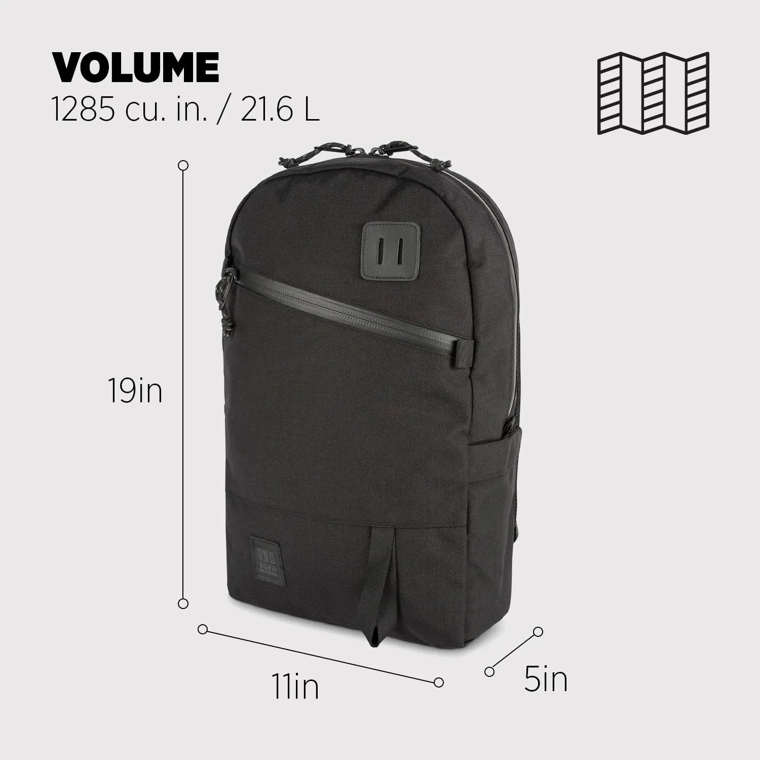 Topo Designs Daypack Tech - Black - One Size
