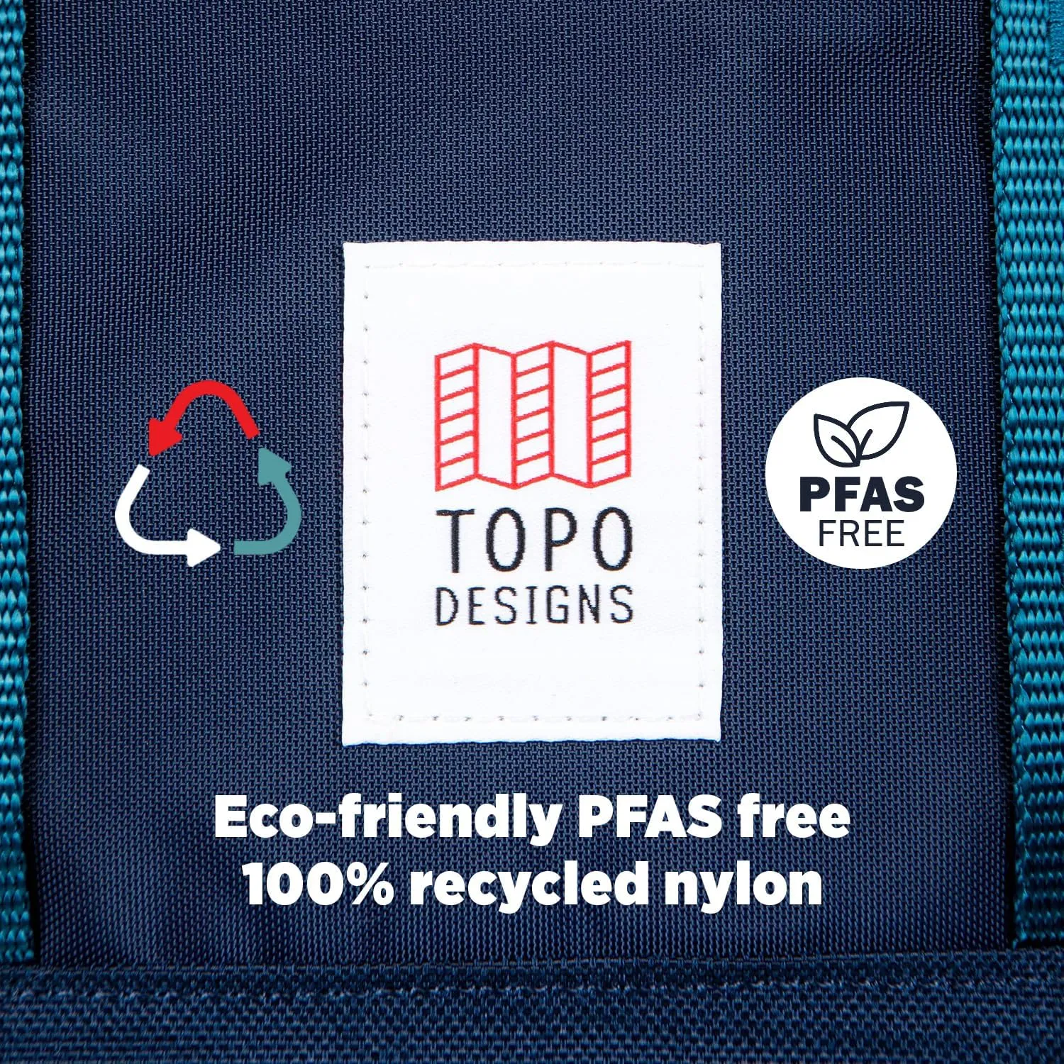 Topo Designs Global Travel Bag 30-40 Liter - Carry-on Compliant Versatile Pack, 3 Carry Options, External Laptop Sleeve (Original, 40L, Navy)