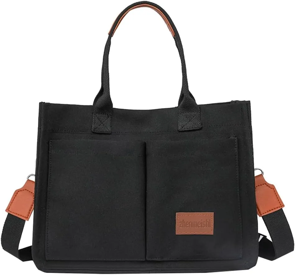 Tote Bag for Women Fashion Corduroy Handbags Casual Hobo Messenger Bag Canvas Shoulder Bag with Multi-pocket