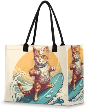 Tote Bag for Women Reusable Canvas Shoulder Bag