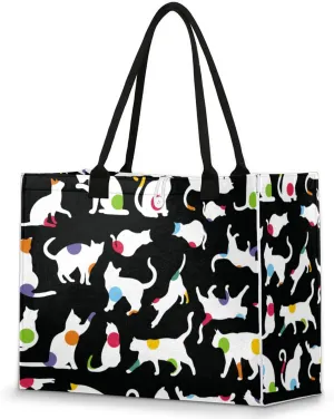 Tote Bag for Women Reusable Canvas Shoulder Bag