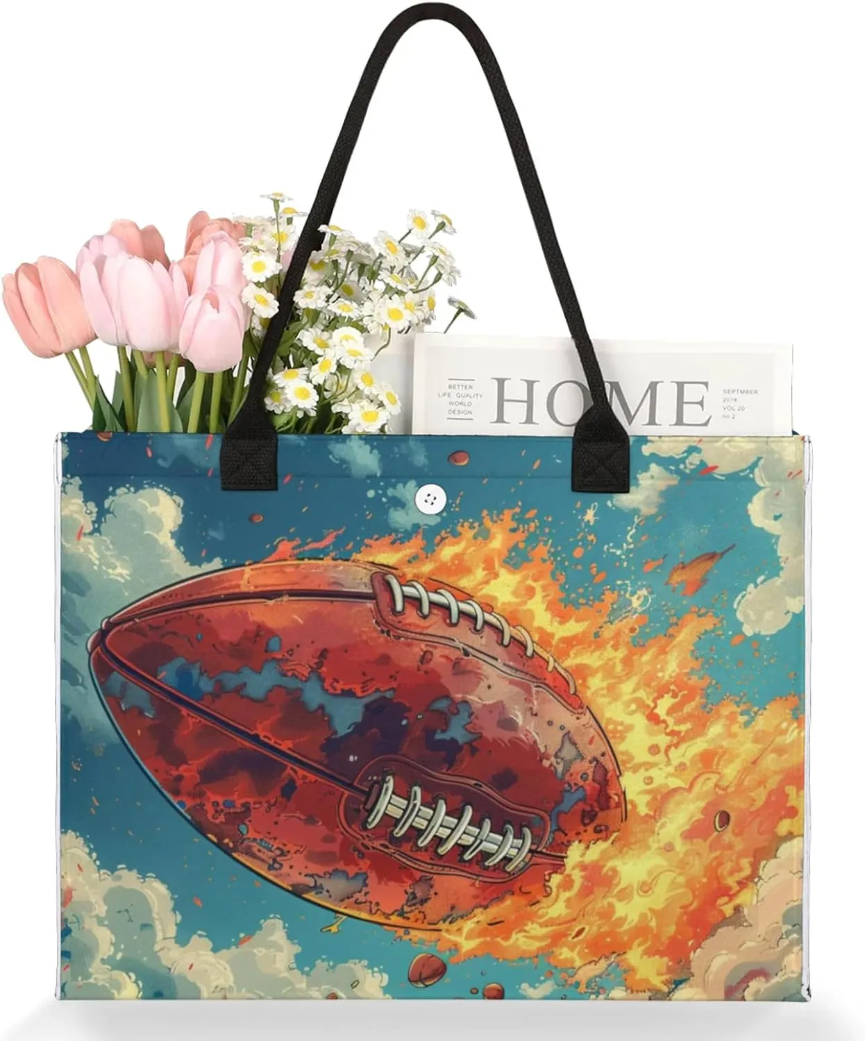 Tote Bag for Women Reusable Canvas Shoulder Bag