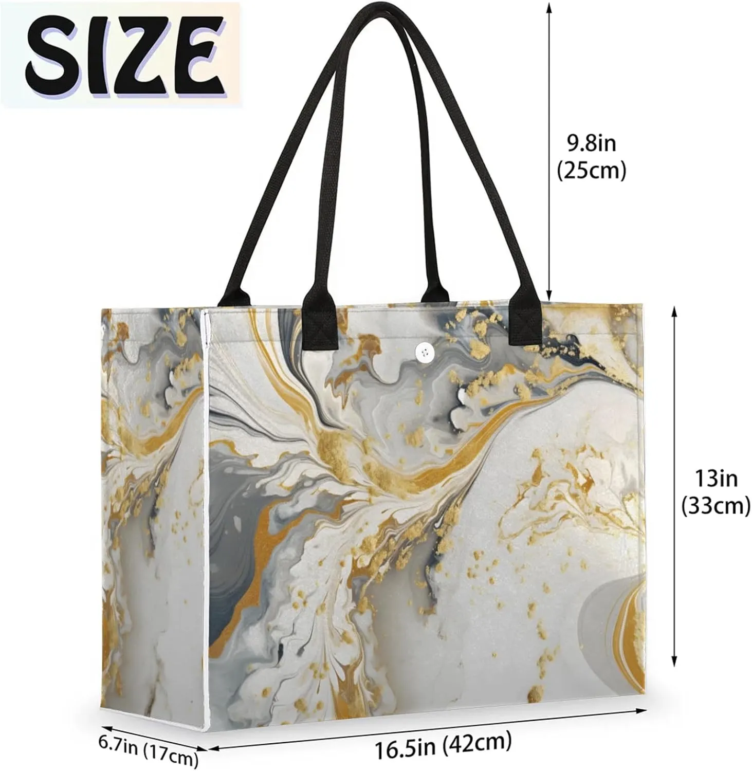 Tote Bag for Women Reusable Canvas Shoulder Bag