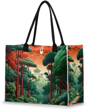 Tote Bag for Women Reusable Canvas Shoulder Bag