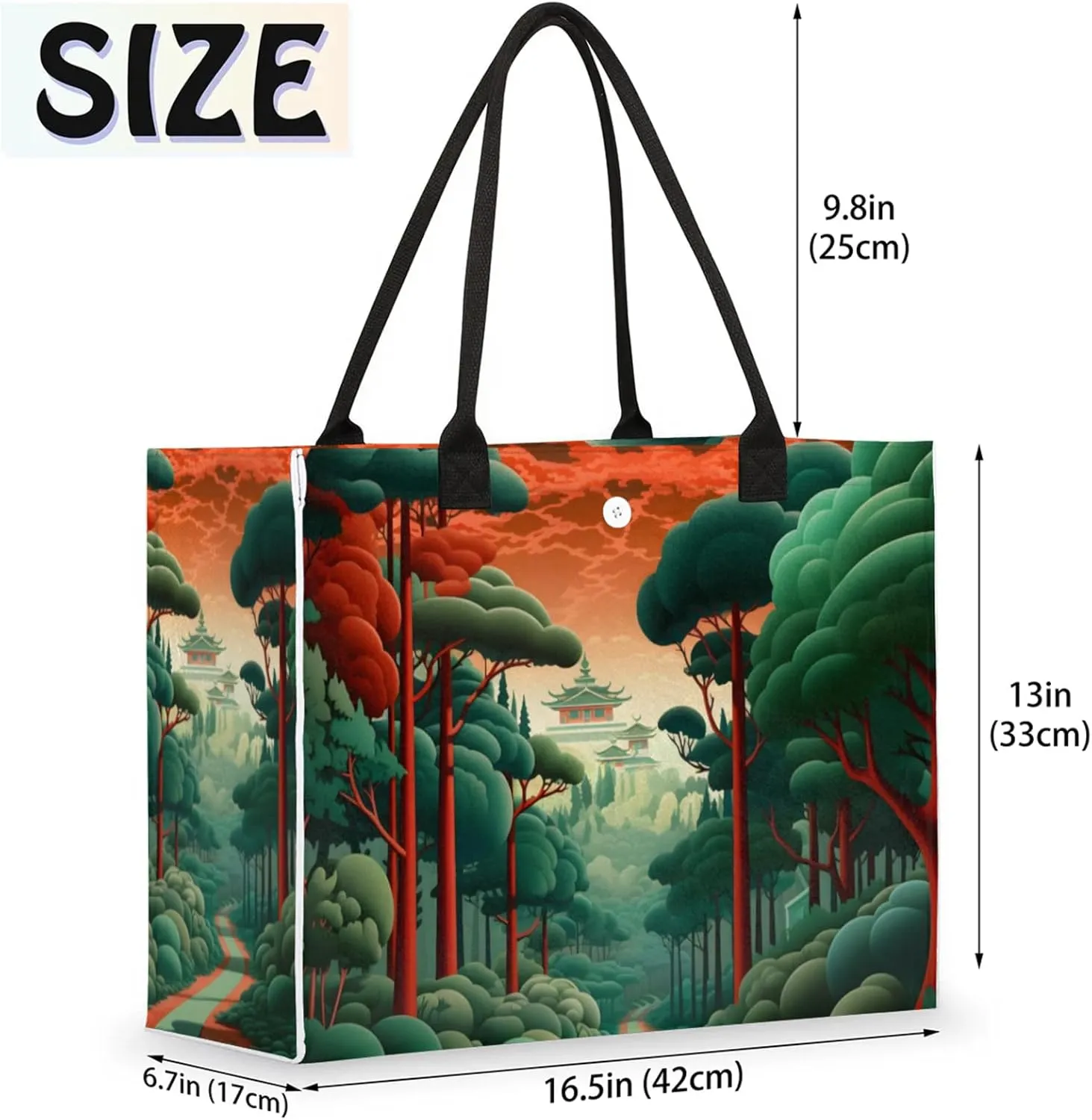 Tote Bag for Women Reusable Canvas Shoulder Bag