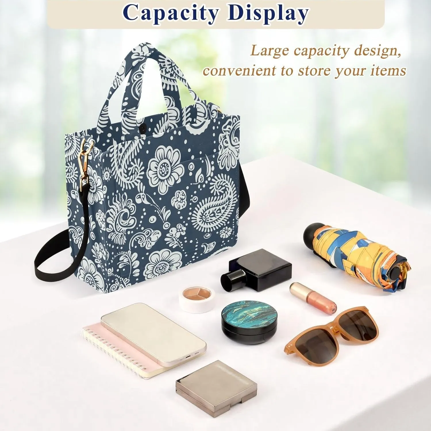 Tote Bag for Women with Inner Pockets Corduroy Crossbody Shoulder Purse Bags for Trip Office Work 13.7 * 4.9 * 12.2IN