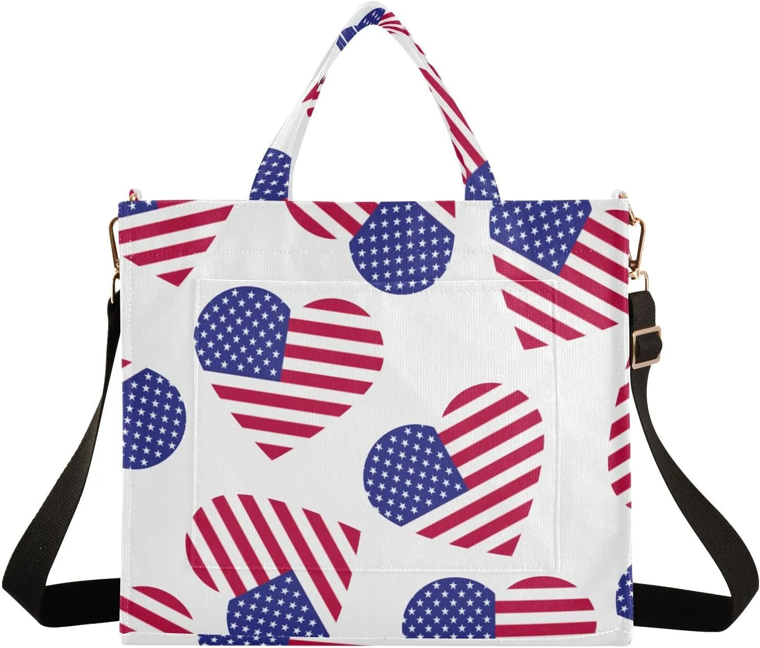 Tote Bag for Women with Inner Pockets Corduroy Crossbody Shoulder Purse Bags for Trip Office Work 13.7 * 4.9 * 12.2IN