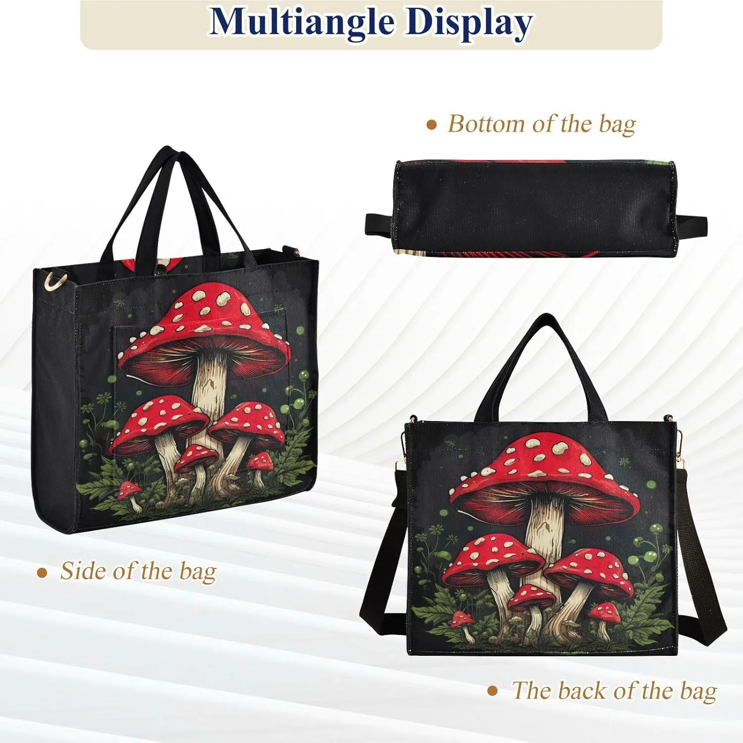 Tote Bag for Women with Inner Pockets Corduroy Crossbody Shoulder Purse Bags for Trip Office Work 13.7 * 4.9 * 12.2IN