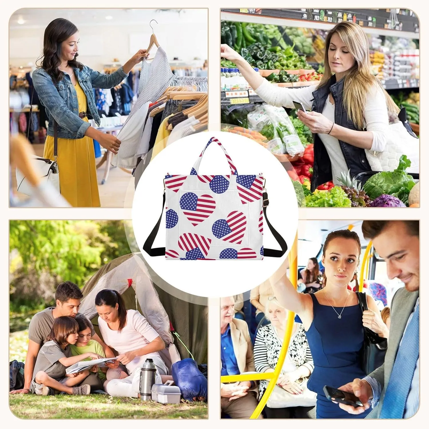 Tote Bag for Women with Inner Pockets Corduroy Crossbody Shoulder Purse Bags for Trip Office Work 13.7 * 4.9 * 12.2IN