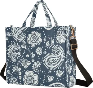 Tote Bag for Women with Inner Pockets Corduroy Crossbody Shoulder Purse Bags for Trip Office Work 13.7 * 4.9 * 12.2IN