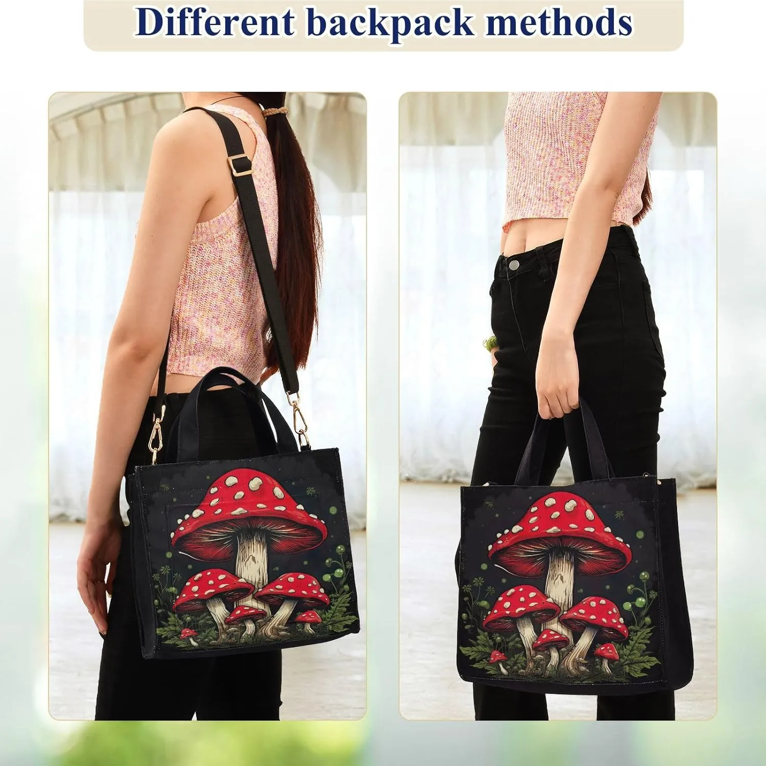 Tote Bag for Women with Inner Pockets Corduroy Crossbody Shoulder Purse Bags for Trip Office Work 13.7 * 4.9 * 12.2IN
