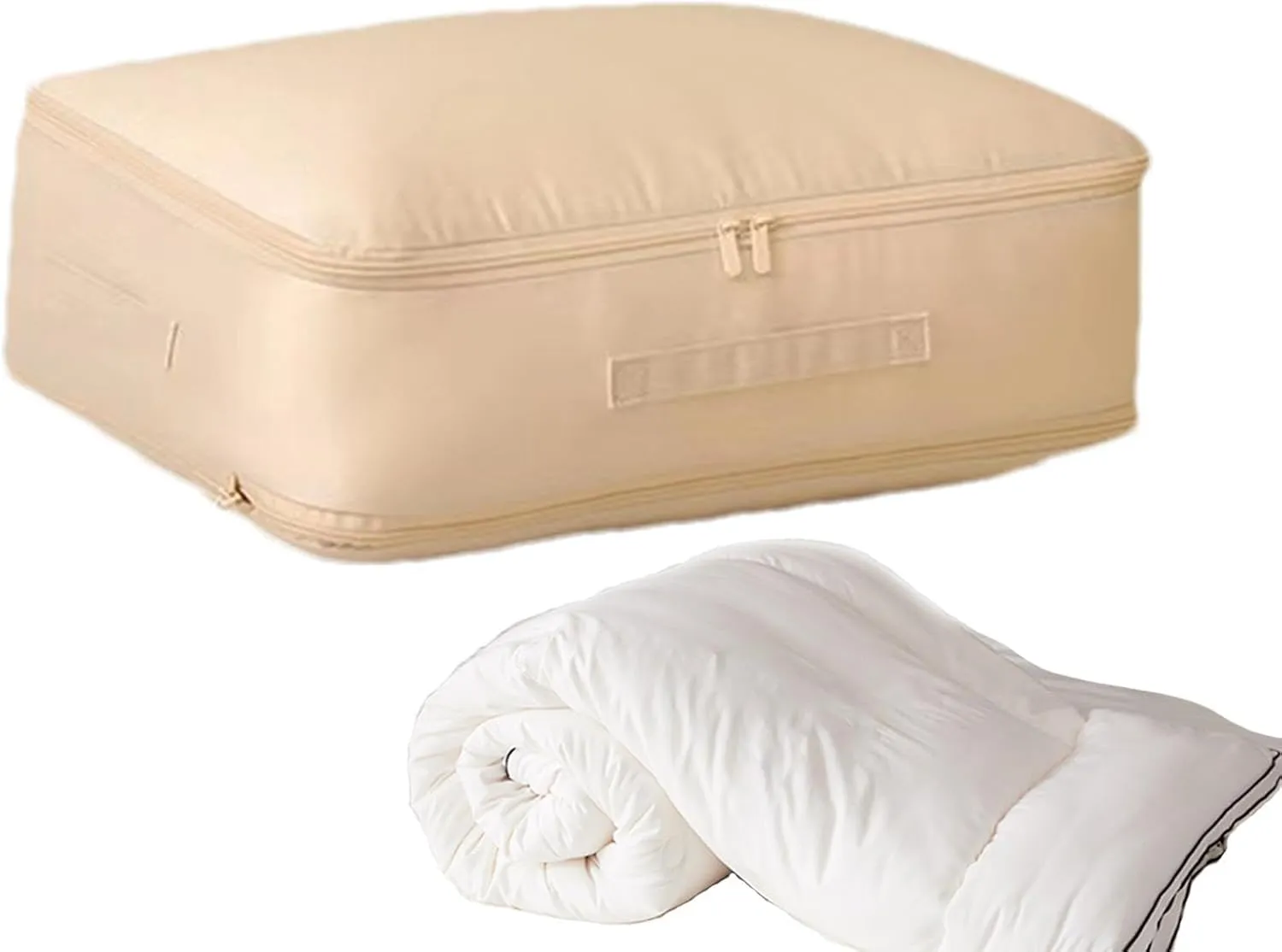 Travel Clothes Cubes - Bedding Storage Bags, Under Bedding Bag | Closet Organizers Luggage Storage with Handle, Space Saving Portable Foldable Bed Sheets Bags for Clothing Blankets Closet
