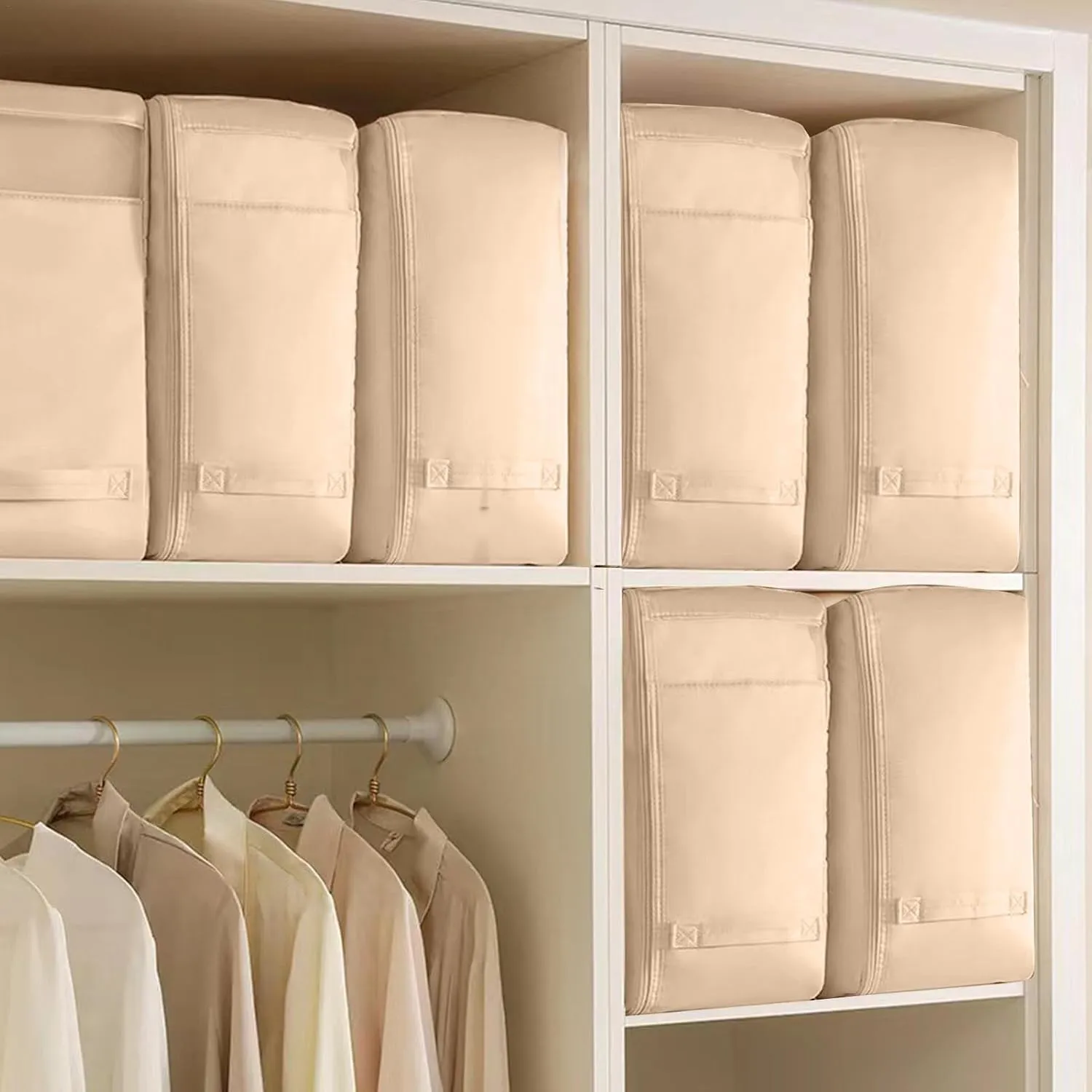 Travel Clothes Cubes - Bedding Storage Bags, Under Bedding Bag | Closet Organizers Luggage Storage with Handle, Space Saving Portable Foldable Bed Sheets Bags for Clothing Blankets Closet