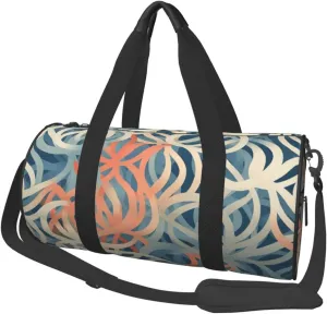 Travel Duffel Bag Foldable Weekender Overnight Bag Coral coloured patterns Sports Tote Gym Bag Large Capacity Lightweight Carry On Luggage Bag for Men Women