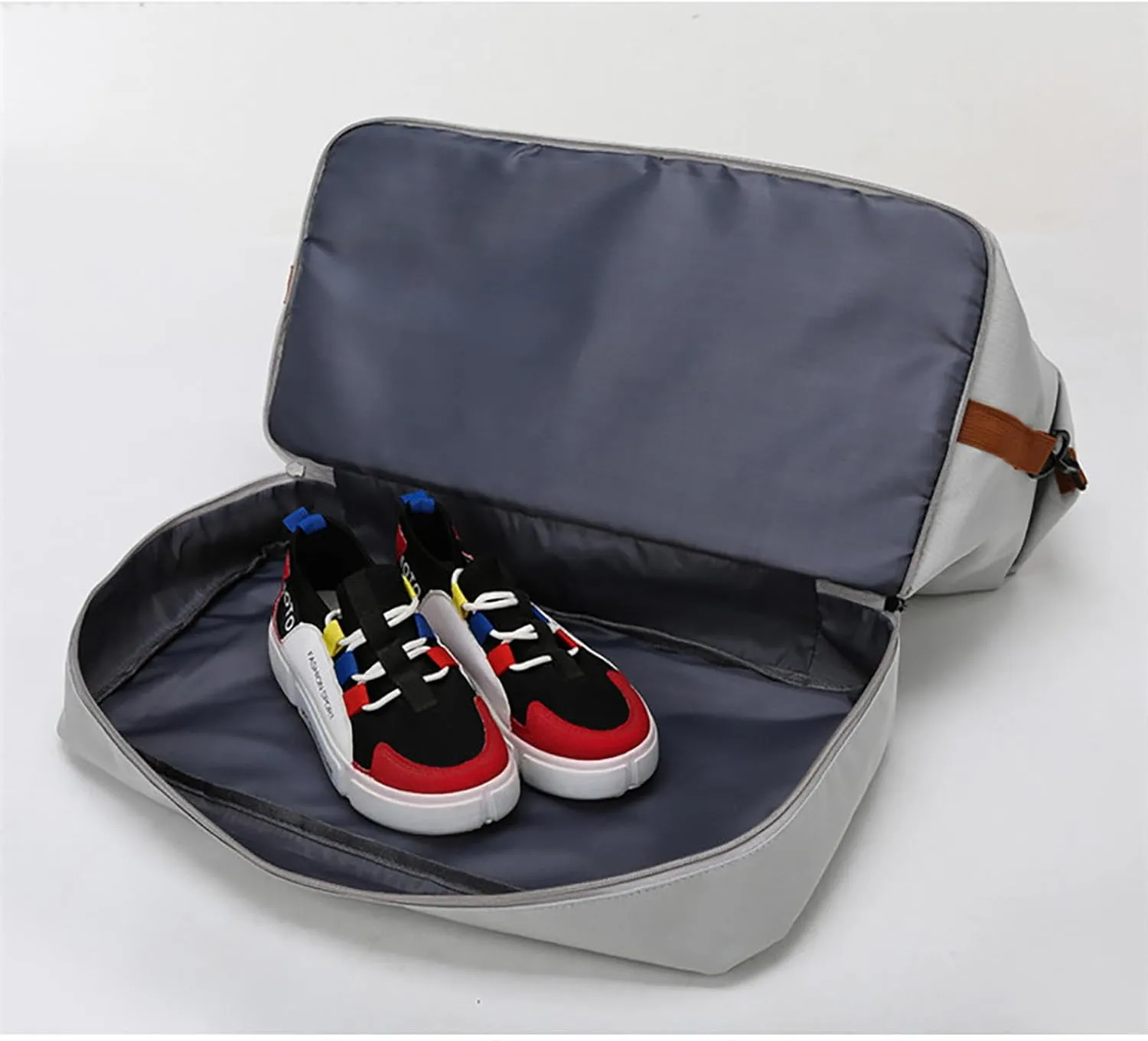 Travel Duffel Bag, Waterproof Sports Duffel Bag Training Handbag with Shoes Compartment,Sport Gym Bag for Men and Women, for Sport Traveling Swimming Yoga,A