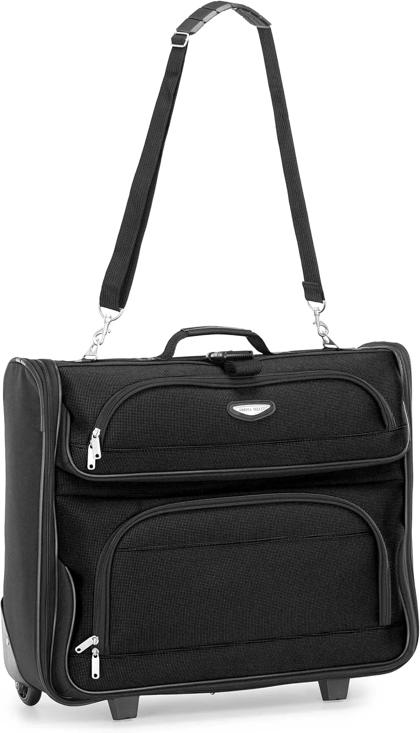 Travel Select Amsterdam Business Rolling Garment Bag, Black, One Size