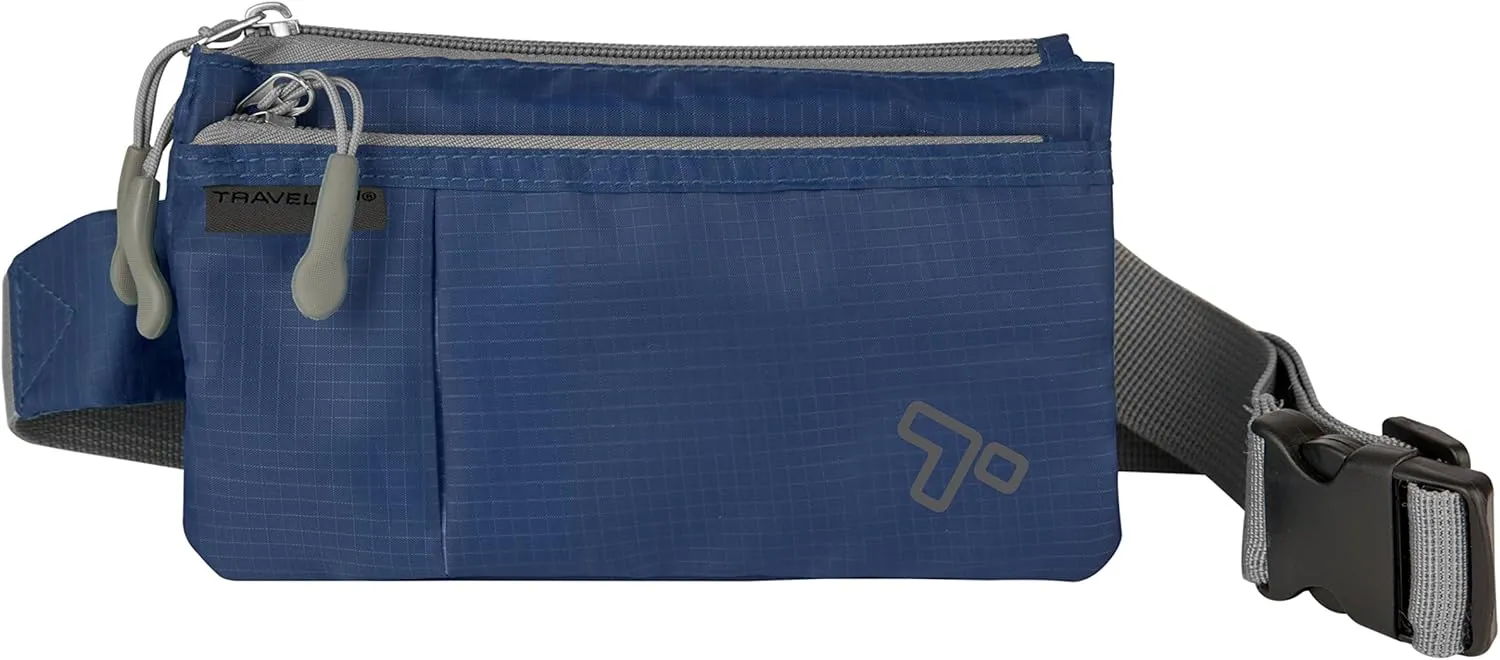 Travelon 6 Pocket Waist Pack, Royal Blue, One Size