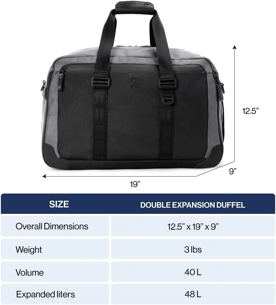 Travelpro Altitude Double Expansion Travel Duffel Bag, 40-48l