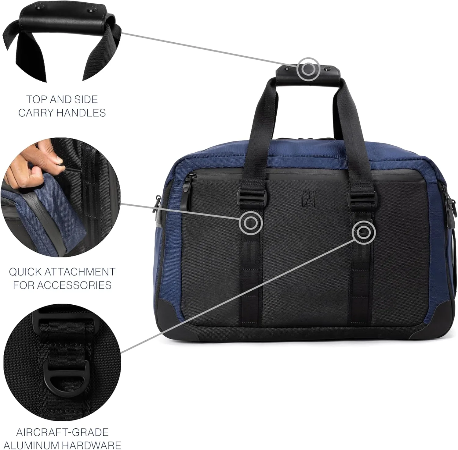 Travelpro Altitude Double Expansion Travel Duffel Bag, 40-48l
