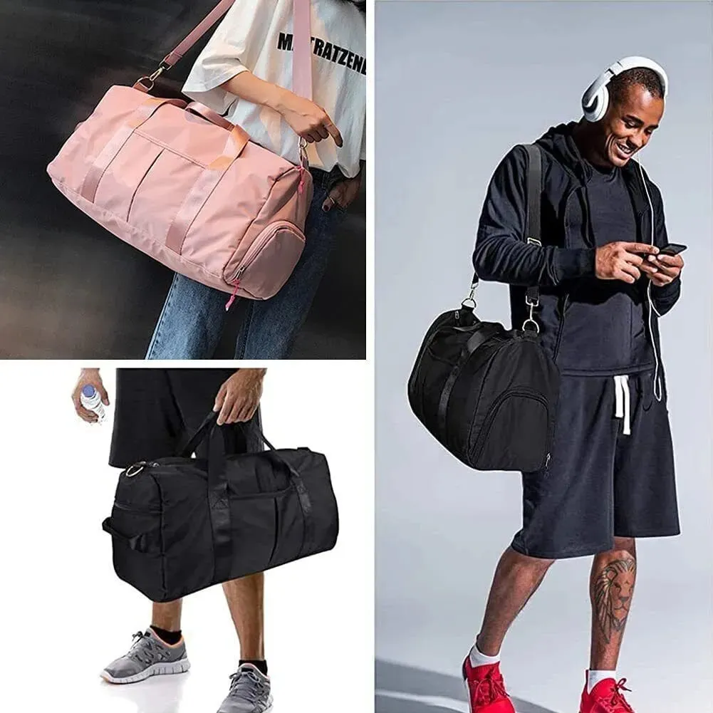 TravelPro Gym Duffel Bag with Wet Pocket & Shoe Compartment