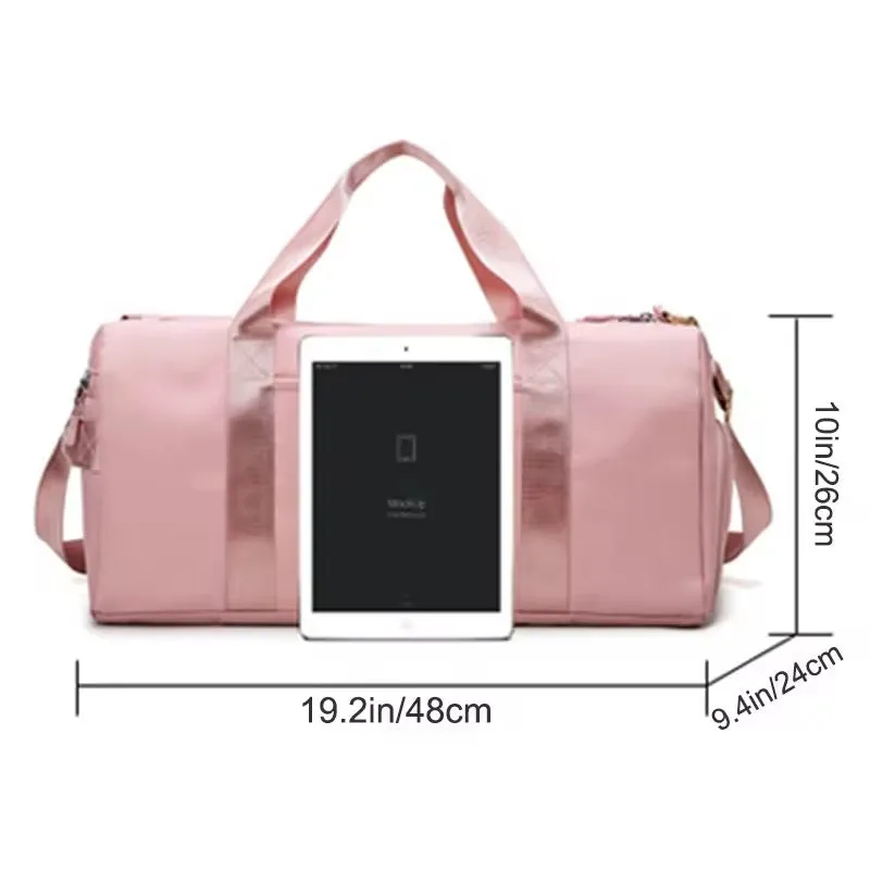 TravelPro Gym Duffel Bag with Wet Pocket & Shoe Compartment