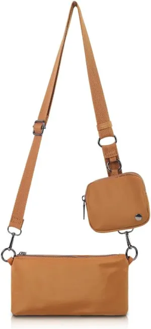 Trendy Crossbody Bags for Women Lightweight Nylon Shoulder Bag waterproof Waist Packs small purse for Travel sports