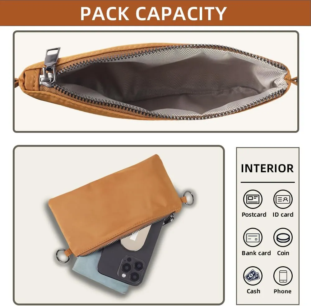 Trendy Crossbody Bags for Women Lightweight Nylon Shoulder Bag waterproof Waist Packs small purse for Travel sports