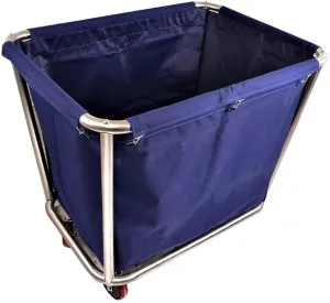 Trolleys,Wheeled Laundry Cart, Removable Bags, Sorters Cart Stainless Steel Commercial Hotel Service