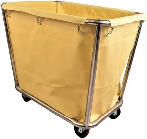 Trolleys,Wheeled Laundry Cart, Removable Bags, Sorters Cart Stainless Steel Commercial Hotel Service