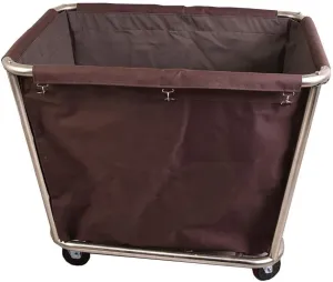 Trolleys,Wheeled Laundry Cart, Removable Bags, Sorters Cart Stainless Steel Commercial Hotel Service,Blue