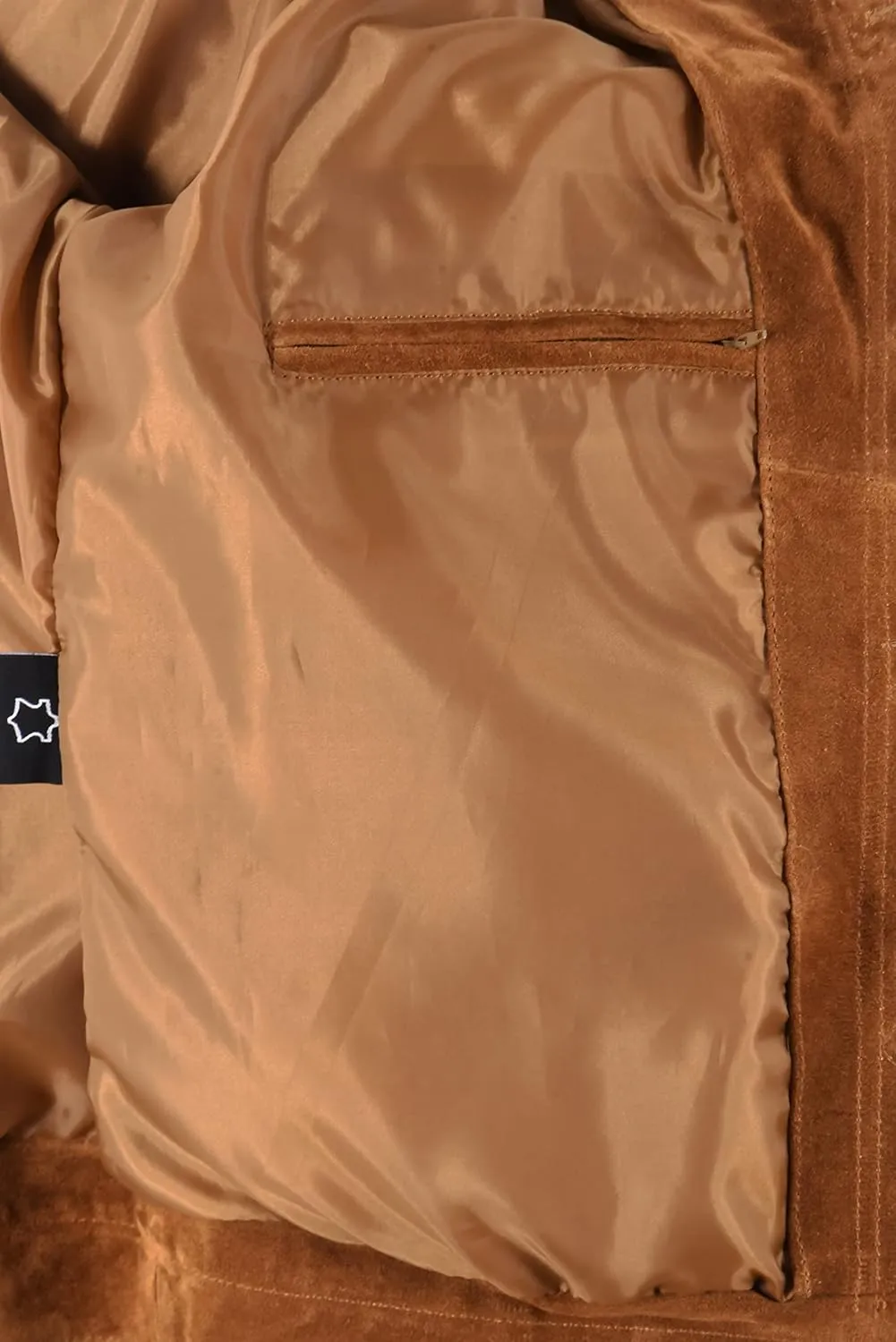 Trucker Men's Tan Suede Leather Jacket Classic Western Cowboy Shirt Style Jacket 1280