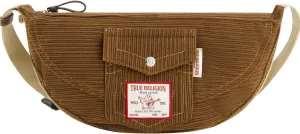 True Religion Women's Shoulder Bag Purse, Corduroy Soft Hobo Handbag with Adjustable Removable Strap