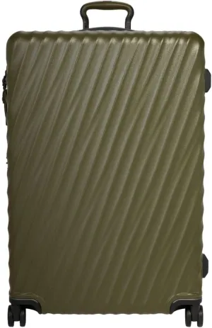 TUMI - 19 Degree Extended Trip Expandable 4 Wheeled Packing Case - Hard Shell Suitcase - Roller Suitcase Checked Bag - Olive Texture