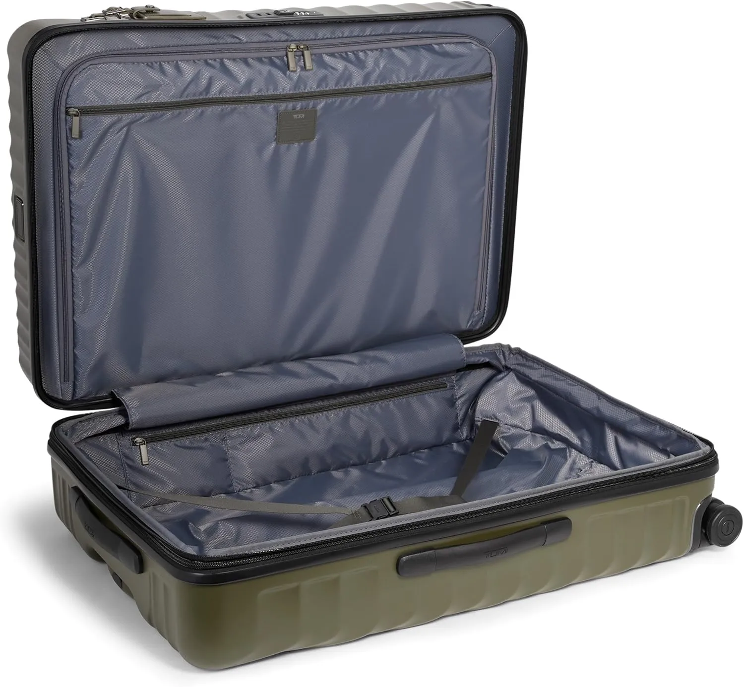 TUMI - 19 Degree Extended Trip Expandable 4 Wheeled Packing Case - Hard Shell Suitcase - Roller Suitcase Checked Bag - Olive Texture