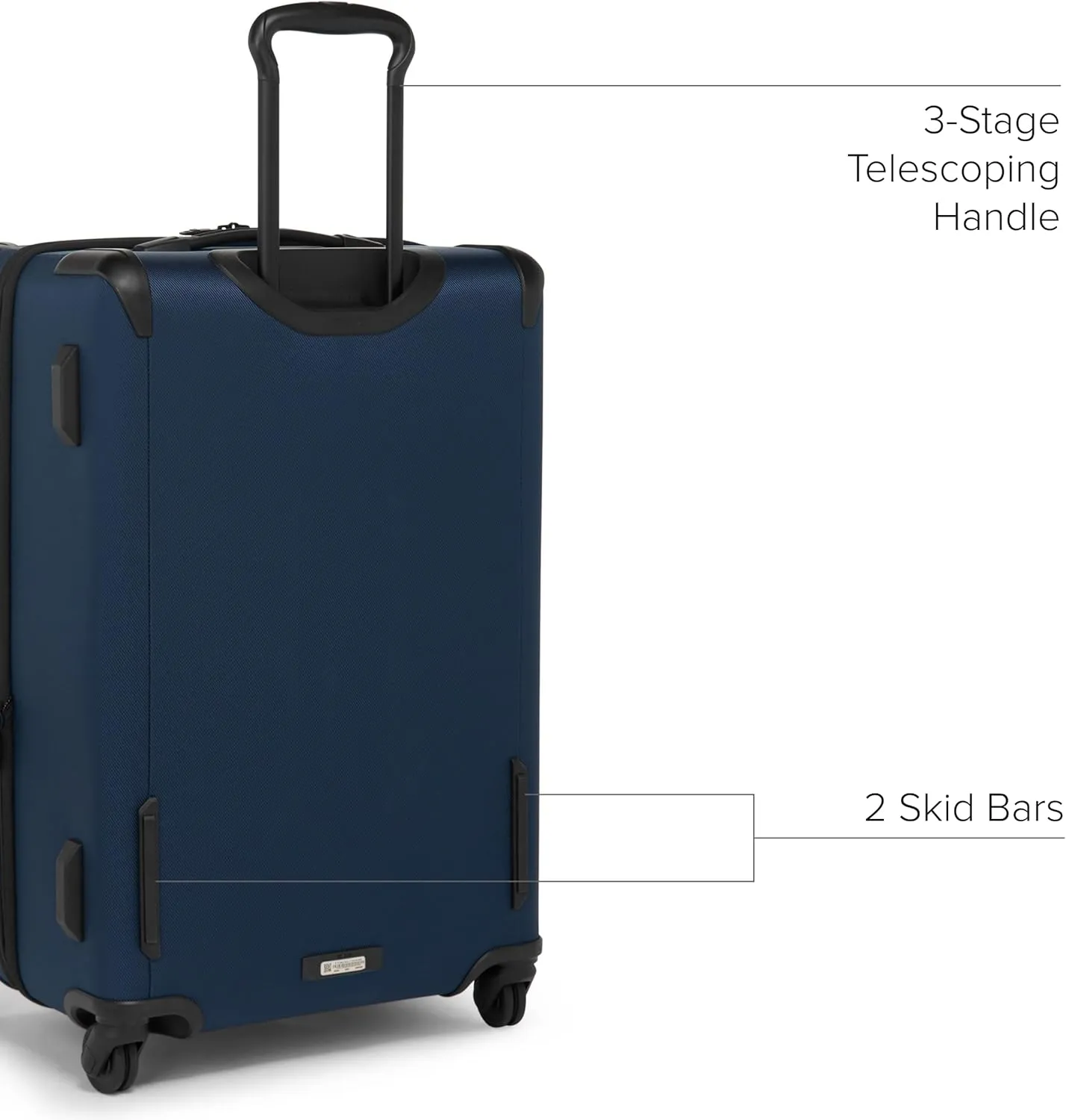 TUMI - Aerotour 4 Wheel Expandable Luggage - Men's and Women's Business and Leisure Travel Suitcase - 26" Short Trip Expandable Packing Case, Navy