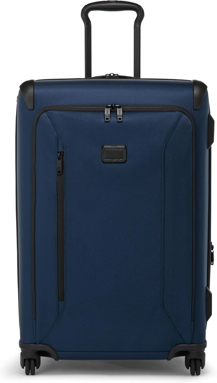 TUMI - Aerotour 4 Wheel Expandable Luggage - Men's and Women's Business and Leisure Travel Suitcase - 26" Short Trip Expandable Packing Case, Navy