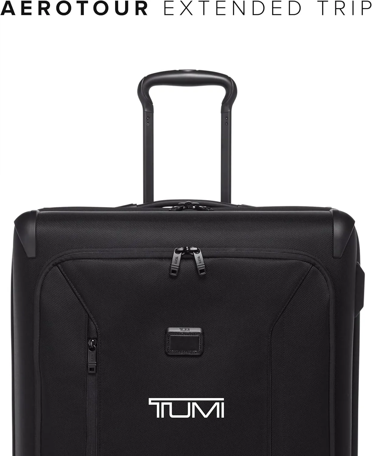 TUMI - Aerotour 4 Wheel Expandable Luggage - Men's and Women's Business and Leisure Travel Suitcase - 31" Extended Trip Expandable Packing Case, Black