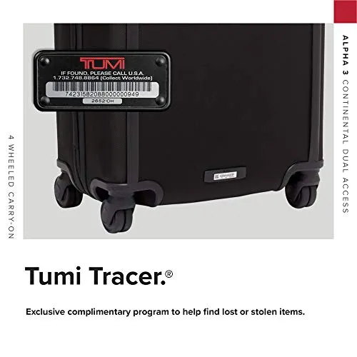 TUMI Alpha 3 Continental Dual Access 4 Wheeled Carry-On Luggage