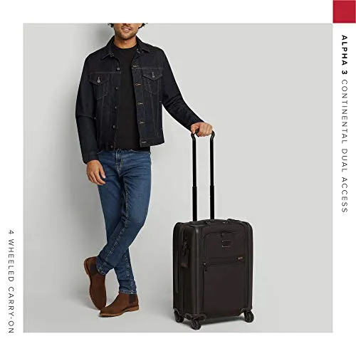 TUMI Alpha 3 Continental Dual Access 4 Wheeled Carry-On Luggage