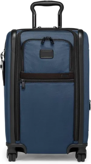 TUMI - Alpha International Dual Access 4-Wheeled Carry-On - Expandable, Durable and Compact Luggage with Removable Garment Bag - Navy