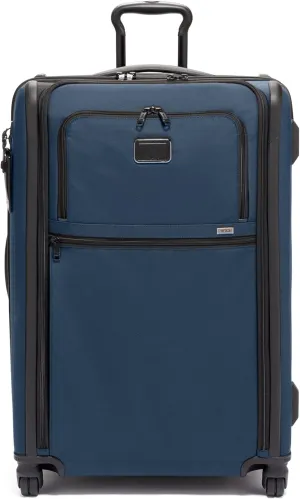 TUMI - Alpha Medium Trip Expandable 4-Wheeled Packing Case - Professional Travel Luggage - TSA Lock Tracer Checked Bag - Navy
