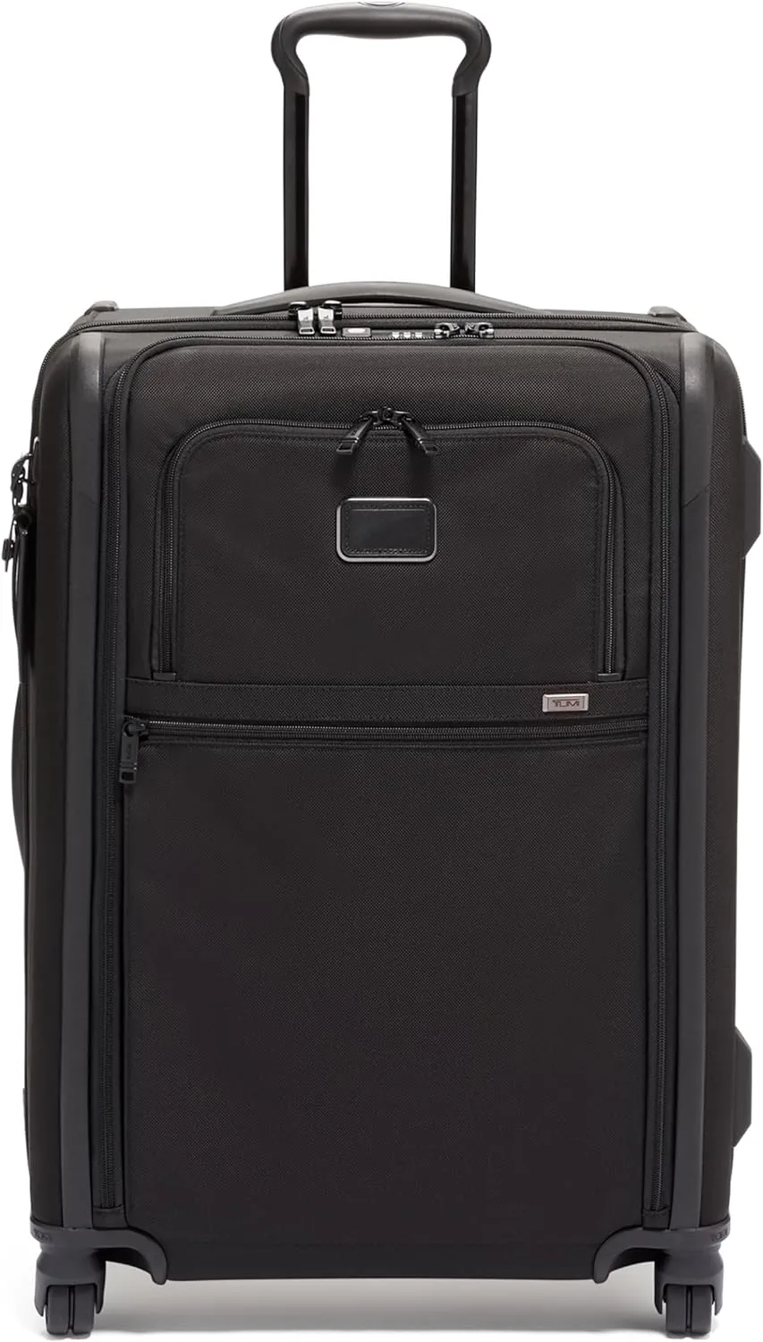 TUMI Short Trip Expandable 4-Wheeled Packing Case - Carry-On Suitcase with Combination Lock & Removable Garment Sleeve - Black