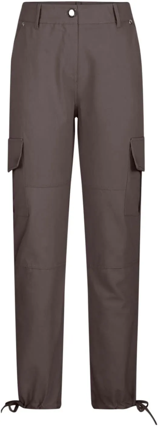 Uillui Tactical Cargo Pants for Women Low Waist Slim Fit Ankle Trousers Straight Leg Stretchy Tapered Pant Ripstop Work Pant