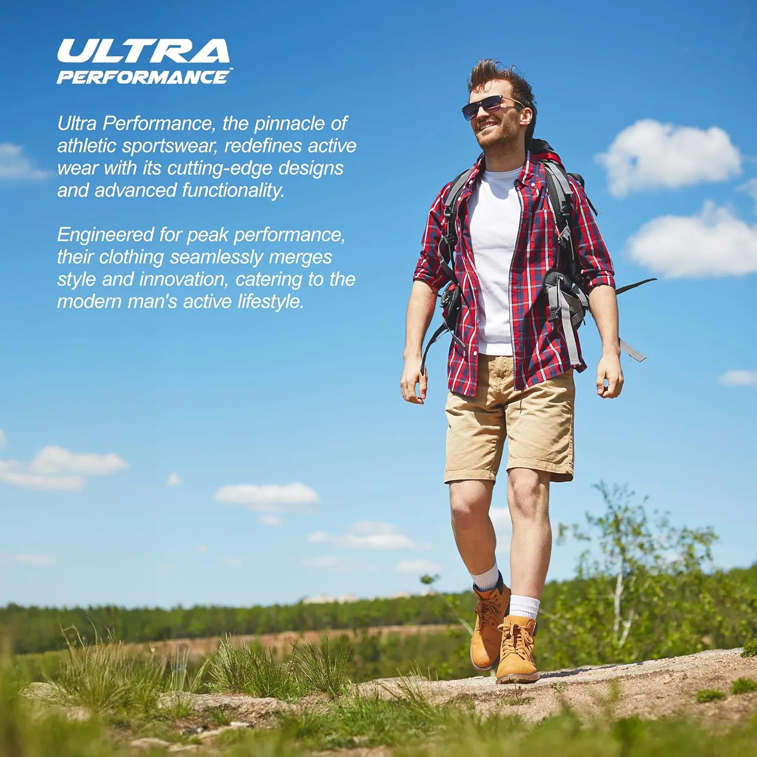 Ultra Performance Men's Nylon Cargo Short's- 2 Pack Mens Golf & Hiking Stretch Shorts with Pockets Quick Dry Short for Men