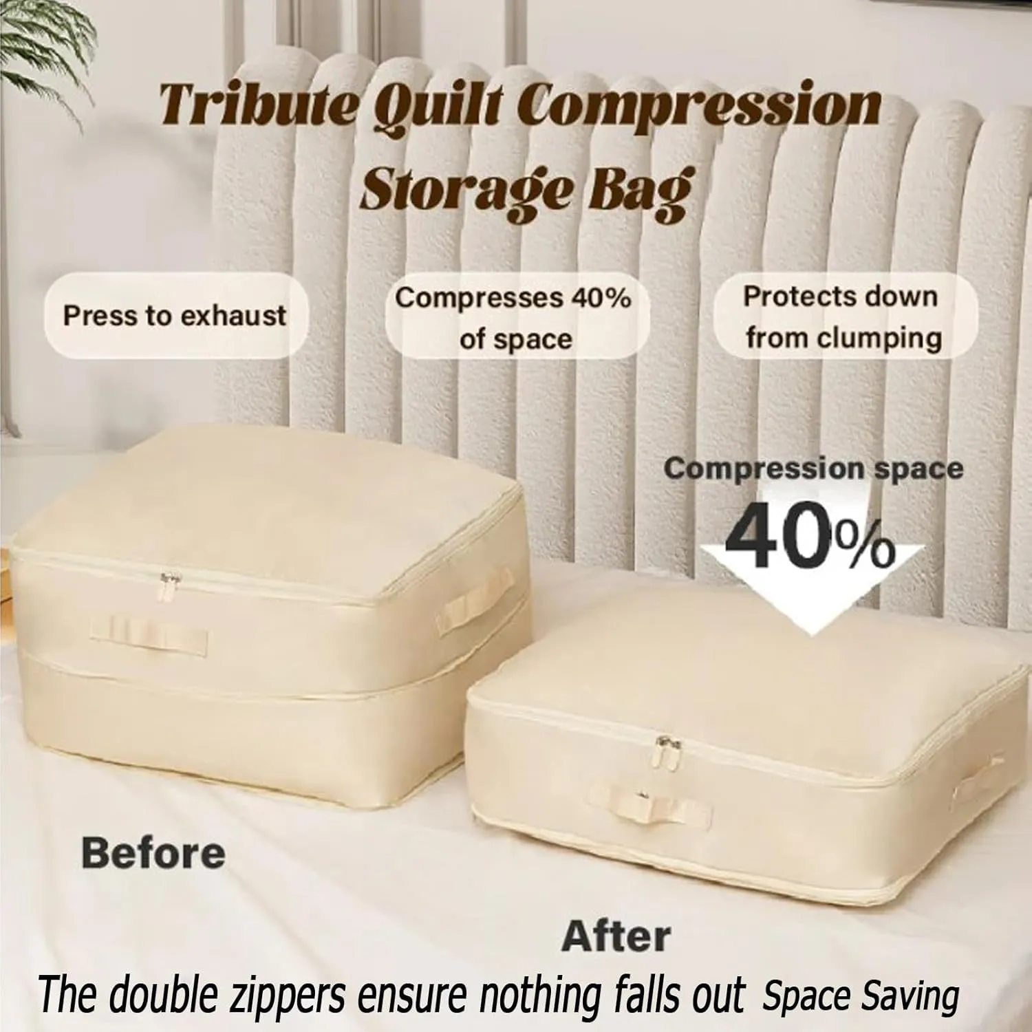 Ultra Space Saving Self Compression Organizer, College Moving Bags Heavy Duty Vacuum Storage Bags, Compression Storage Bags for Clothes Comforters,Blankets,Bedding (Pink,XL)
