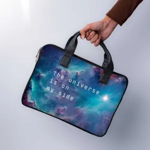 Universe Is On My Side Laptop Sleeve With Handle