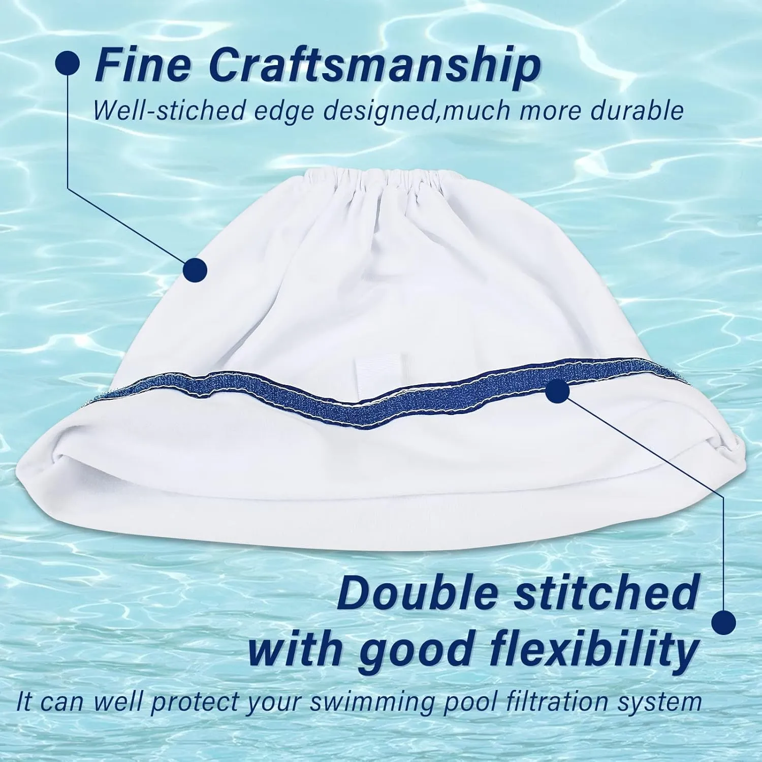 Upgrade Pool Cleaner Fine Filter Bag Replacement for Aquabot/Aqua Filter Bag Products 8114,Fits Pool Spa Part Small Wheeled Aquabot Cleaners S-2-40 S2-50 Pura 4X Pura 5X