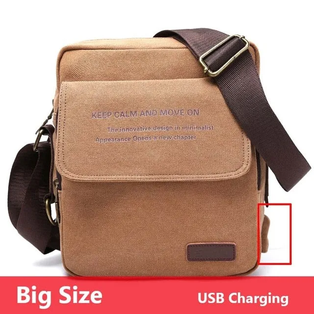 Urban Crossbody Quality Size Messenger Bag Casual Daily All-in-one collection Canvas Carry Men High Bag Men's Shoulder Man Bag Special edition Male 3 Bags Travel