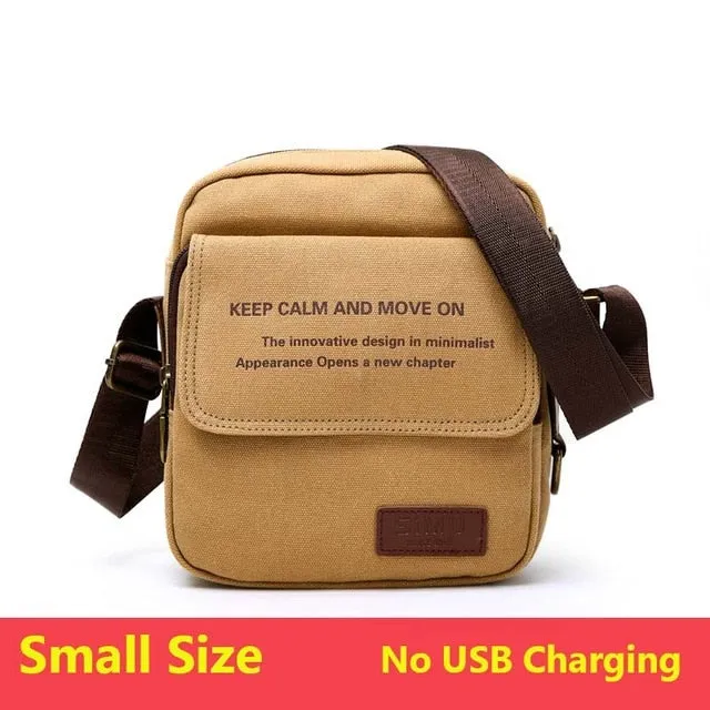 Urban Crossbody Quality Size Messenger Bag Casual Daily All-in-one collection Canvas Carry Men High Bag Men's Shoulder Man Bag Special edition Male 3 Bags Travel