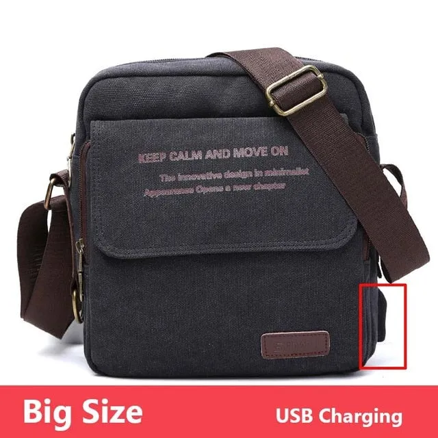 Urban Crossbody Quality Size Messenger Bag Casual Daily All-in-one collection Canvas Carry Men High Bag Men's Shoulder Man Bag Special edition Male 3 Bags Travel